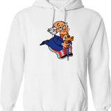 Doc Hollywood Hoodie - Retro Graphic Pullover Hoodie for Men & Women - White
