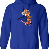 Doc Hollywood Hoodie - Retro Graphic Pullover Hoodie for Men & Women - Blue