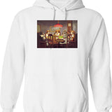 Doge With Deal With It Glasses Hoodie - White