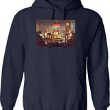 Doge With Deal With It Glasses Hoodie - Navy