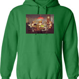 Doge With Deal With It Glasses Hoodie - Green
