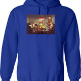 Doge With Deal With It Glasses Hoodie - Blue
