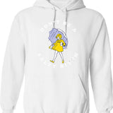 Don't Be A Salty Bitch Hoodie - Retro Graphic Pullover Hoodie for Men & Women - White