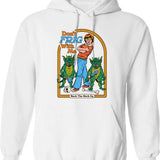Don't Follow Me I Do Stupid Things Skiing Hoodie - White