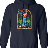 Don't Follow Me I Do Stupid Things Skiing Hoodie - Navy