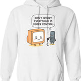 Don't Talk To Strangers (1) Hoodie - Retro Graphic Pullover Hoodie for Men & Women - White