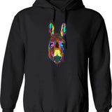 Donkey Frog Let's Get Weird Hoodie - Retro Graphic Pullover Hoodie for Men & Women - Black