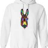 Donkey Frog Let's Get Weird Hoodie - Retro Graphic Pullover Hoodie for Men & Women - White