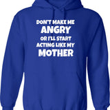 Dont Get Horny Around Me Im An Empath Hoodie - Blue