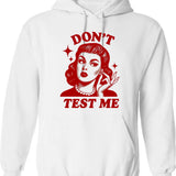 Dont Push The Horses Motivated Horse Boxer Gym Hoodie - White