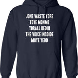 Dont Test Me Hoodie - Retro Graphic Pullover Hoodie for Men & Women - Navy