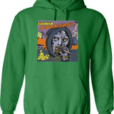 Doodles 70s Zuma Horse Art Young Hoodie - Green