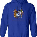 Dorothy Quotes It's Not Where You Go It's Who You Meet Along The Way Vintage Fantasy (1) Hoodie - Blue