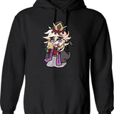 Douma - Poster Hoodie - Retro Graphic Pullover Hoodie for Men & Women - Black