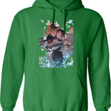 Douma Classic (2) Hoodie - Retro Graphic Pullover Hoodie for Men & Women - Green