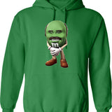 Dr Now Vintage Retro Design Hoodie - Retro Graphic Cosy Pullover - Green