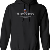 Dr. Octopurr Hoodie - Retro Graphic Pullover Hoodie for Men & Women - Black