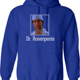 Dr. Rosen Rosen Hoodie - Retro Graphic Pullover Hoodie for Men & Women - Blue