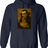 Dr. Rosenpenis - Fletch Hoodie - Retro Graphic Pullover Hoodie for Men & Women - Navy