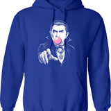 Drack And His Noodles - Hoodie - Retro Graphic Pullover Hoodie for Men & Women - Blue
