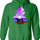 Dracula Blowing A Bubblegum Bubble Classic Horror Gothic Alternative Hoodie - Green