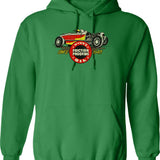 Drag Racing Speed-o-motive Racing Pistons 1946 Hoodie - Green