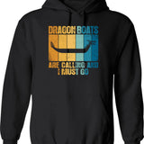 Dragon Hoodie - Retro Graphic Pullover Hoodie for Men & Women - Black