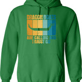 Dragon Hoodie - Retro Graphic Pullover Hoodie for Men & Women - Green