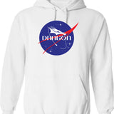 Dragging Down Hoodie - Retro Graphic Pullover Hoodie for Men & Women - White