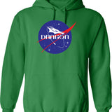 Dragging Down Hoodie - Retro Graphic Pullover Hoodie for Men & Women - Green