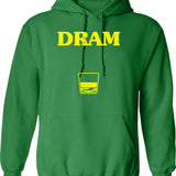Dragon Raccoon Japanese Hoodie - Retro Graphic Pullover Hoodie for Men & Women - Green