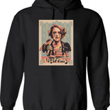 Dram Hoodie - Retro Graphic Pullover Hoodie for Men & Women - Black