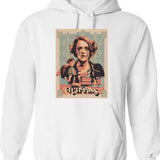 Dram Hoodie - Retro Graphic Pullover Hoodie for Men & Women - White