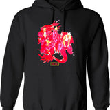Dropdead Band Classic Hoodie - Retro Graphic Pullover Hoodie for Men & Women - Black