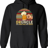 Drums Drummer Band Drumset Retro Vintage Hoodie - Black