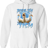 Duck Game Sombreros Classic Hoodie - Retro Graphic Pullover Hoodie for Men & Women - White