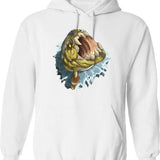 Dumb Bitch Club Hoodie - Retro Graphic Pullover Hoodie for Men & Women - White