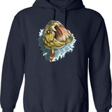 Dumb Bitch Club Hoodie - Retro Graphic Pullover Hoodie for Men & Women - Navy