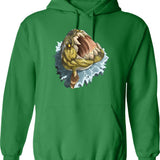 Dumb Bitch Club Hoodie - Retro Graphic Pullover Hoodie for Men & Women - Green