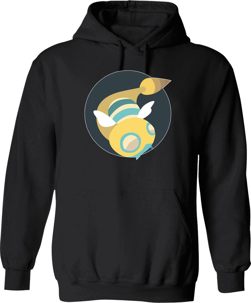 Dunkleosteus Swim Team Hoodie - Retro Graphic Pullover Hoodie for Men & Women - Black