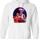 E-scooter Electric Scooter Retro Vintage Hoodie - Retro Graphic Cosy Pullover - White