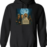 E.t. And Mike Essential . Hoodie - Retro Graphic Pullover Hoodie for Men & Women - Black