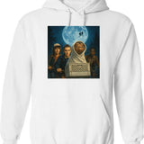 E.t. And Mike Essential . Hoodie - Retro Graphic Pullover Hoodie for Men & Women - White