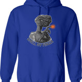 E.t. Goes Upside Down Hoodie - Retro Graphic Pullover Hoodie for Men & Women - Blue
