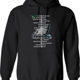Eagles Super Bowl LIX 2025 Champions 3D Hoodie 1 Graphic Pullover Hoodie - Black