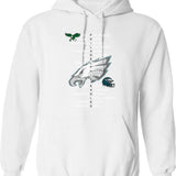 Eagles Super Bowl LIX 2025 Champions 3D Hoodie 1 Graphic Pullover Hoodie - White