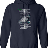Eagles Super Bowl LIX 2025 Champions 3D Hoodie 1 Graphic Pullover Hoodie - Navy