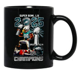 Eagles Super Bowl LIX 2025 Champions 3D Black Coffee Mug, Gift Coffee Mug - Black