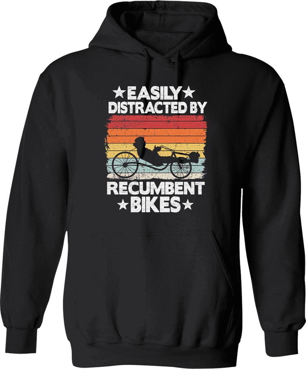 Easily Distracted By Monkeys Distressed Vintage Funny Monkey Hoodie - Black