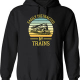 Easily Distracted By Recumbent Bikes Funny Recumbent Bike Hoodie - Black